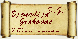 Đenadija Grahovac vizit kartica